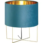 FISCHER&HONSEL GMBH Schemerlamp Aura blauw velvet