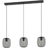 Eglo 3 Lichts Draadlamp Derwen 3x E27 Oe20cm Zwart