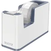 Leitz WOW Plakbandhouder - Inclusief 1 Rol Plakband - Grijs/Wit