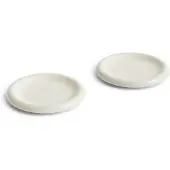 HAY Barro bord Off-white, Ø18 cm 2-pack