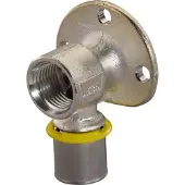 Uponor muurplaat gas Ø20mmx1/2" - messing - 1030577