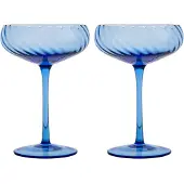 By On Opacity champagnecoupe 30 cl 2-pack Blauw