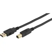 Vivanco High-grade USB 2.0 certified connection cable, 1.8 m, black