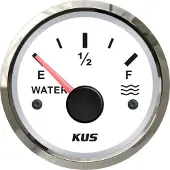 Kus Watermeter Boot 56mm Wit met Rvs Rand
