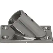 Jero Marine Railingsteun 25mm 45 graden met Rechte Voet Rvs