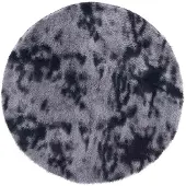 vidaXL Hoogpolig vloerkleed NAVARRA 120x120 cm polyester donkergrijs