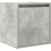 vidaXL Nachtkastje wandgemonteerd 38x34x40 cm betongrijs