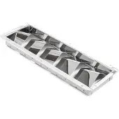 Kuipers Nautic Ventilatierooster Rechthoekig 325x113mm Rvs