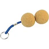 BREG Kurk sleutelhanger met 2 ronde ballen