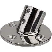 Jero Marine Railingsteun 25mm 60 graden met Ronde Voet Rvs