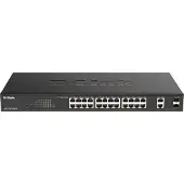 D-Link DGS-1100-26MPV2/E DGS-1100-26MPV2/E Netwerk switch 24 + 2 poorten 56 GBit/s PoE-functie