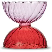 By On Carameli Kom Rood / Roze - Serveerkommen Glas Red - 5263927614
