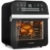 Klarstein AeroVital Cube heteluchtfriteuse 1600W 12L timer 16 programma's zwart