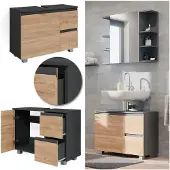 Vicco J-Shape Wastafelonderkast – 80 x 60.8 cm Sonoma
