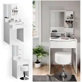 Vicco Ruben Kaptafel – 60 cm met krukje Wit