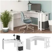Vicco Nikita Hoekbureau – 140 x 140 cm Wit