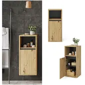 Vicco Viola Halfhoge kast – 33 x 80 cm Artisanaal eiken