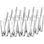 Ritzenhoff & Breker Latte Macchiato Gläser + Löffel Lena 350 ml Set van 12