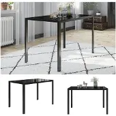 Vicco Grand Eettafel – 120 x 70 cm Zwart