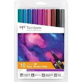 American Tombow ABT Dual Brush Pen - Tekenset - Brushpennen - Galaxy Kleuren - 10 stuks