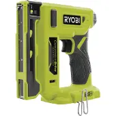 Ryobi - 18V ONE+ nietmachine - 9,4 mm rugnietjes, lengte 6,35 mm tot 14,3 mm - 90 nietjesmagazijn + Nietjes en haak - R18ST50-0