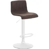 CLP Hover Barkruk - Stof wit/bruin