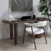 Giga Meubel Bureau Livana Donkerbruin 160cm