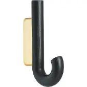 Gejst Hook haak mini 13,3 cm Zwart eikenhout-messing