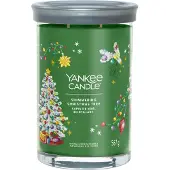 Yankee candle - Shimmering Christmas Tree Large Tumbler Geurkaars - 100 branduren - twee lonten