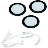 Hera FR-68 Led set van 3 spots 24V/15W zwart