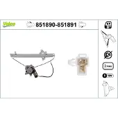 Valeo 851890 Raammechanisme