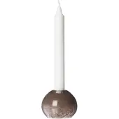 ERNST kandelaar glas Ø7,5 cm Kastanjebruin
