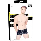 Black Level - heren short met rits - zwart - M