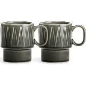 Sagaform Coffee & More koffiemok 2-pack Grijs