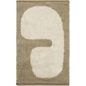 Ferm Living Lay badmat 50x70 cm Dark taupe-off white