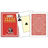 Modiano poker speelkaarten rood 2 index