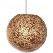 Villaflor Hanglamp Wangi Gold Ball Ø 40cm 1x E27 Fitting - Capiz Schelpenlamp