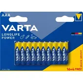 Varta Longlife Power - AAA Alkaline Batterijen - 20 stuks