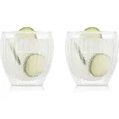 Bodum Pavina Dubbelwandig Drinkglas Pak Van 2 20 Cl - Drinkglazen Borosilicaatglas Clear - 12248-10