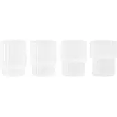 Ferm Living Waterglas Ripple Small Frosted 60 ml (Set van 4)