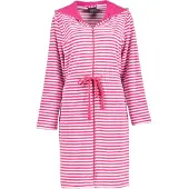 Cawö Badjas Home 834 Capuchon & Tunnelkoord Women Pink-XS