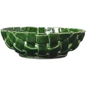 Ferm Living Plait kom Ø30 cm Emerald green