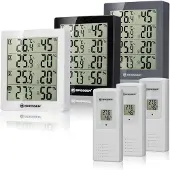 Bresser ClimaTemp Hygro Indicator Set van 6 Thermo-/Hygrometers (wit)