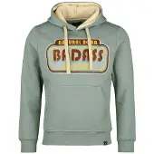 King Kerosin Trui met capuchon - Badass Hoodie - M tot 4XL - voor Mannen - groen - Maat L
