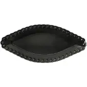 PotteryJo Tulipa ovale schaal 20x45 cm Almost black