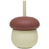 OYOY Mushroom beker Offwhite-red