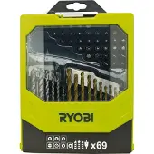 Ryobi Coffret 69 accessoires mixtes pour perçage et vissage RAK69MIX
