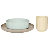 Oyoy Pullo servisset 3-delig Pale Mint-vanilla-taupe