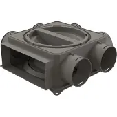 Ubbink luchtverdeelkast DB206H200x80 - 6 aansluitingen - met restrictieringen - 0188673