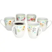 MamboCat Set van 6 Variant koffiemokken BLÜMCHEN
